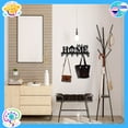 thumbnail image 5 of HELLOYOUNG Wall Mounted Coat Rack, 6 Heavy Duty Hooks, Rust Resistant Iron Key Holder, Space Saving Entryway Organizer, Matte Black Finish, Hallway Mudroom Decor, Christmas New Year Gift, 5 of 5