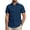 Navy Blue, variant on Youclos Men's Short Sleeve Dress Shirts Casual Button Down Shirt Regular Fit