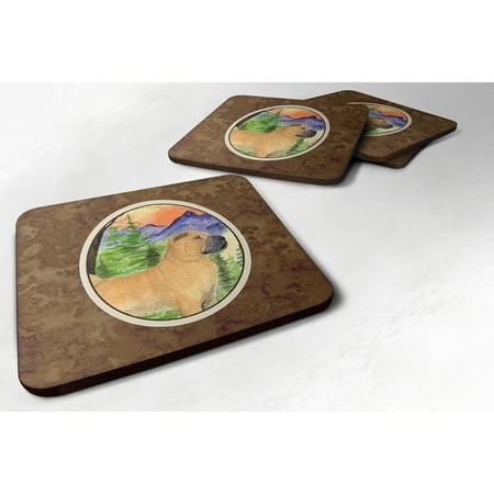

Carolines Treasures SS8324FC Shar Pei Foam Coaster Set of 4 3 1/2 x 3 1/2 multicolor