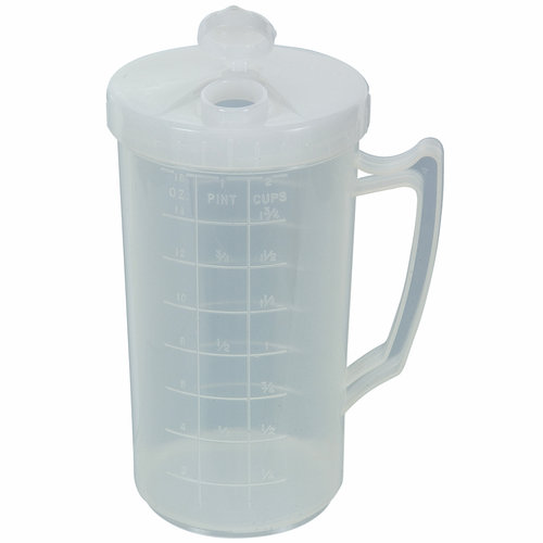 Mainstays Clear 1 Pint Polypro Mix & Serve with Pour Spout Walmart