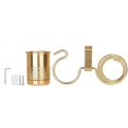 thumbnail image 1 of Soporte para secador de pelo y plancha de pelo JJ. Soporte para secador de pelo para baño, organizador multiusos de pared (dorado), 1 of 4