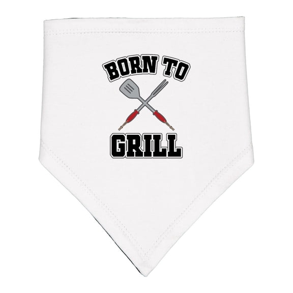 Inktastic Bbq Born to Grill Baby Bandana Bib