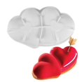 thumbnail image 1 of Silicone Molds Heart Shape Cake Decorating Toos Cake Mold Ice Cream Mo, 1 of 5