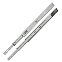 Rok Hardware Push-to-Open 20" Full Extension Ball-Bearing Side Mounted Drawer Slide