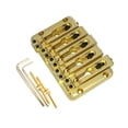 thumbnail image 4 of BELOVING 5 String Bass Bridge Metal Replace Part Sturdy Repairing Fixed Saddle Bridge golden, 4 of 10