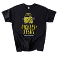 thumbnail image 2 of Pickles and Jesus Shirt - Salty and Saved Christian Tee, Faith and Pickle Lover Gift, Religious Humor Shirt, 2 of 3