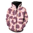 thumbnail image 1 of Sudadera con capucha y cremallera para hombre, con textura de piel de animal, estilo casual, estilo hip hop, gran oferta 2024, unisex, talla grande, 1 of 6