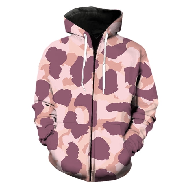 Sudadera con capucha y cremallera para hombre, con textura de piel de animal, estilo casual, estilo hip hop, gran oferta 2024, unisex, talla grande