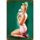 thumbnail image 1 of Persona hoja de metal dibujo metal pintura estaño pared hogar cartel dormitorio signo Tmvgtek Para estrenar, 1 of 9