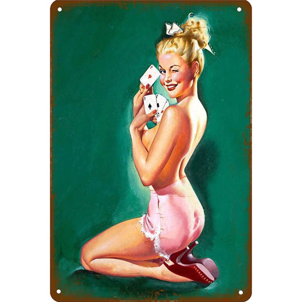 Persona hoja de metal dibujo metal pintura estaño pared hogar cartel dormitorio signo Tmvgtek Para estrenar