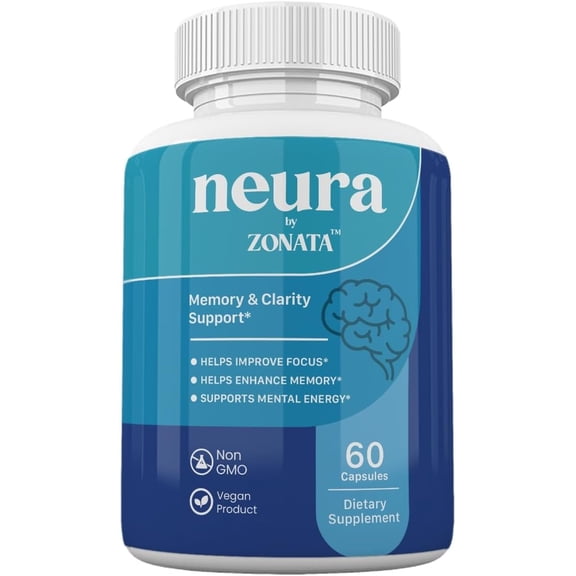 Zonata Neura Memory Support Supplement*, Neura Pills Advanced Formula, 60 Count