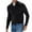 Black, variant on Mens Wool Sweater Stand Up Collar Solid Long Sleeve Knitted Pullovers