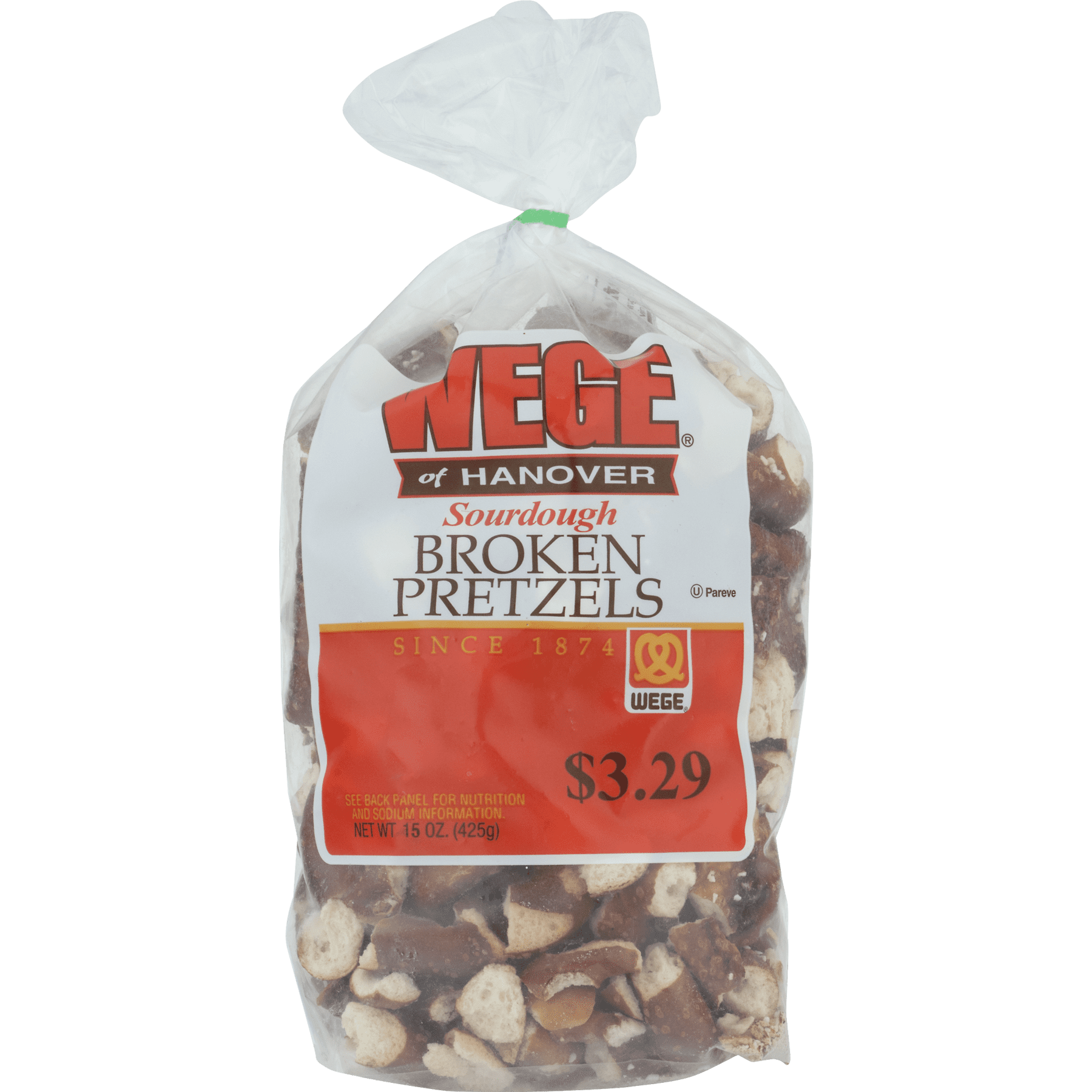 Wege Of Hanover Sourdough Broken Pretzels, 15 Oz.