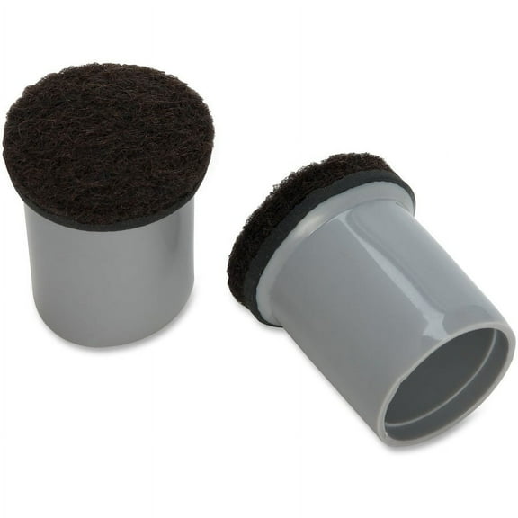 Lorell Replacement Chair Tips - Gray - 16 / Bag | Bundle of 2 Bags