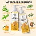 thumbnail image 2 of Shower Duo Shampoo & Conditioner Bundle with Vitamin C & Rosemary Oil, Cleansing Shampoo & Hydrating Conditioner, No Sulfates, Silicones, or Parabens, 14 fl oz (Pack of 2), 2 of 9