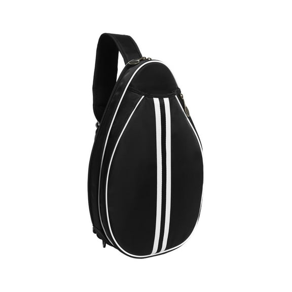 lacooooppia Tennis Bag for Men Women Carrier Players Smooth Zipper Badminton Racquet Bag Black