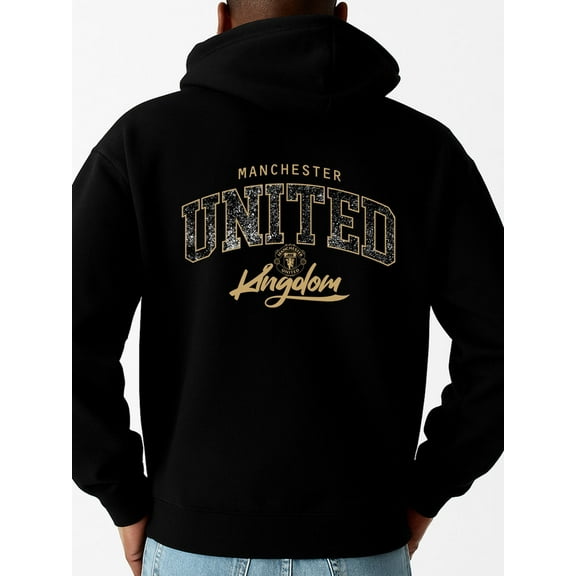Manchester United Hoodie graphic hoodies men's sweatshirts black For Winter Casual Daily Wear winter Trendy Unisex Shirt Printed tshirts Vintage Unisex Shirt Short Sleeve tshirts