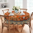 thumbnail image 4 of Round Tablecloth 70 inch, Bohemian Round Table Cloth Cover, Waterproof and Wrinkle-Free, Colorful Summr Boho Tablecloths Decor for Home Kitchen Dining Party, 4 of 6
