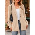 thumbnail image 2 of Blazer PRETTYGARDEN de Pana en Caqui Claro Talle S, 2 of 8