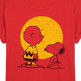 thumbnail image 3 of Peanuts - Charlie Snoopy Hearts - Juniors Ideal Flowy Muscle T-Shirt, 3 of 5