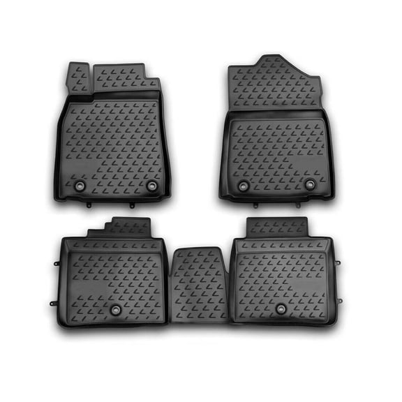 OMAC Floor Mats Liner for Lexus ES 300h 2013-2018 Black TPE All-Weather 4 Pcs