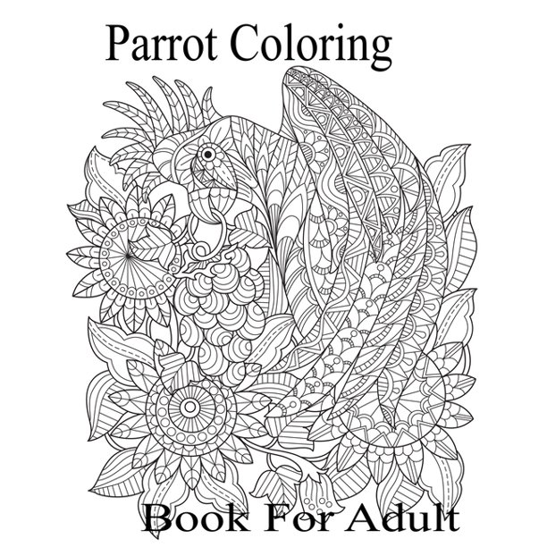 how to enhance parrot fish coloring pages