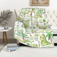 thumbnail image 3 of Yibo Dinosaur Alphabet Blanket Flannel Soft and Comfortable Anti-static Bed Sofa Blanket, 3 of 6