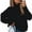 Black, variant on Hoodies for Women Long Sleeve Shirts for Women Sweaters for Women Plain Sweatshirt Women's Fashion Clothes for Every Occasion Cotton Linen Cardigan Summer Chic Crew Neck Sweater White 3xl