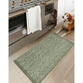 thumbnail image 2 of SUNDEREY 2'x3' Washable Bedroom Rug,2x3ft Bohemian Entryway Rug Front Door Mat Cotton Reversible Kitchen Mat Indoor Throw Rug Farmhouse Carpet for Foyer Front Porch Decor,Green, 2 of 6