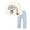 Style a (Top + Pants), variant on Esaierr Kids Toddler Girls Clothes 2PCS Baby Long-Sleeve T-Shirt Outfit Set Comfortable Stylish Little Girls Spring Fall T-Shirt   Printed Pants Kid Clothing Sets for 2-7 Years