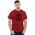 thumbnail image 5 of Geometric Feather Wolf Dreamcatcher Men's Graphic T Shirt Tees Brisco Brands X, 5 of 6
