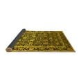 thumbnail image 2 of Ahgly Company Indoor Square Oriental Yellow Industrial Area Rugs, 5' Square, 2 of 4