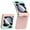 Cyan Pink, variant on Dteck for Samsung Galaxy Z Flip 5 Case with Hinge Protection, Z Flip 5 Full Cover Slim Case Built-in Outer Screen Protector, HD Clearly Shockproof Case for Galaxy Z Flip5 5G (2023),Pink Rose