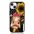 thumbnail image 1 of Cow With Tie SuNflower iPhone 14 Plus Case,iPhone 15, 1 of 3