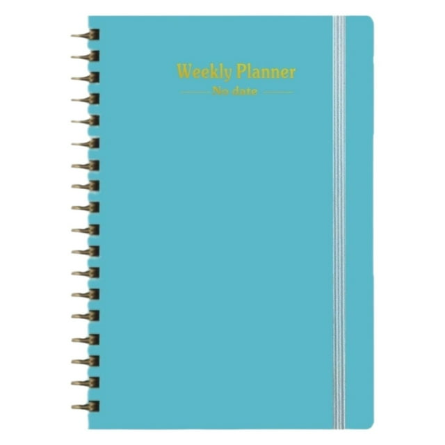 Fall Decorations For Home Weekly Planner Undated Weekly Schedule Planner Regolden Book To Do List Notebook Calendars Organizers Habit Journal For Man & Women Binding Pocket Pen Loop