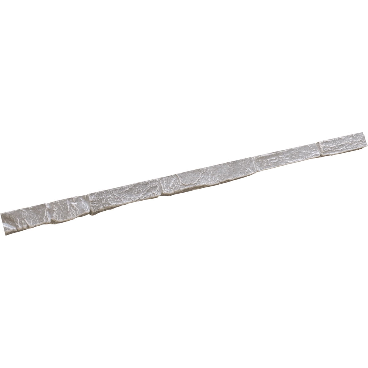 Ekena Millwork 48"W x 2"D x 2"H Universal Trim Sill for StoneWall Faux Stone Siding Panels, Grey Granite