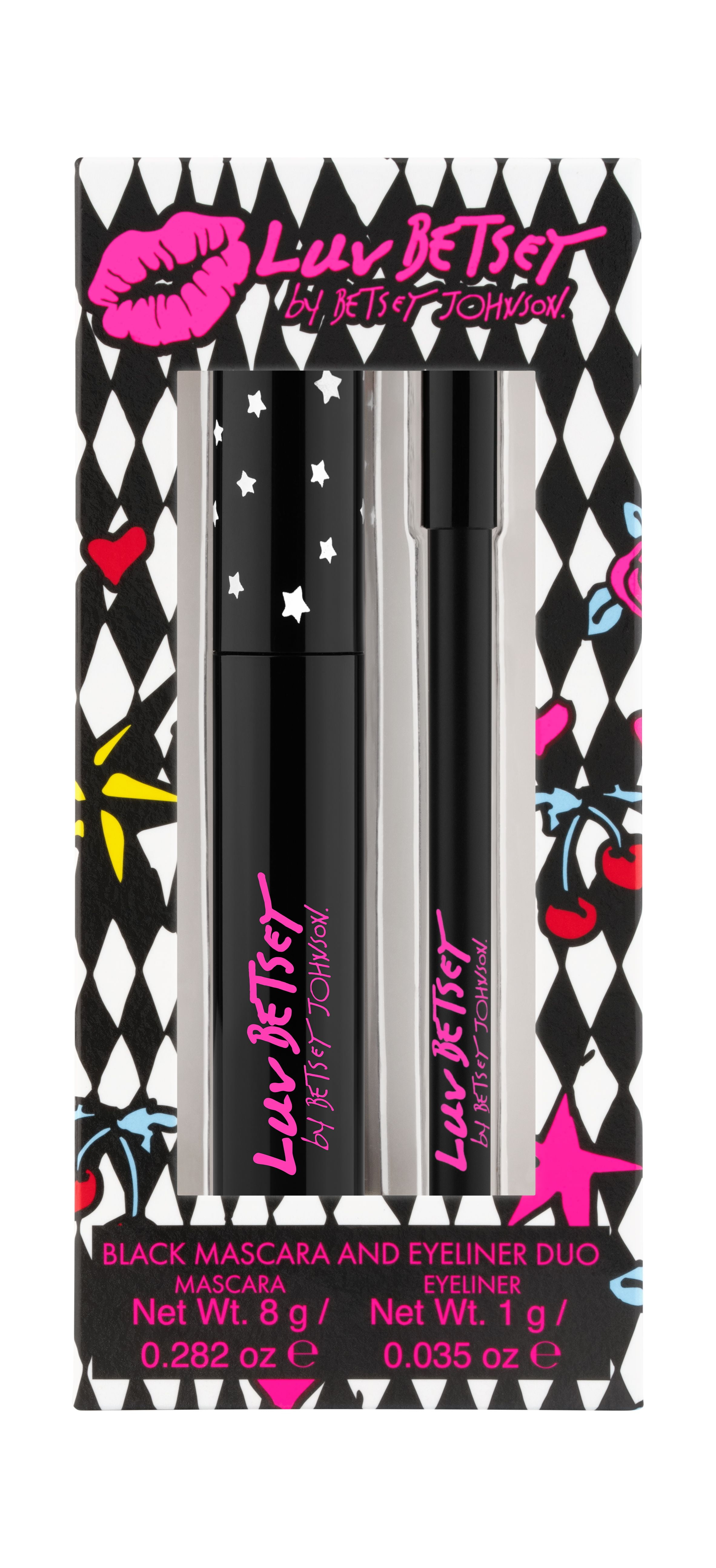LUV BETSEY COSMETICS Black Mascara + Eyeliner Duo