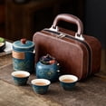 thumbnail image 1 of Portable Kung Fu Tea Set for Travelers, Japanese Outdoor Quick Cup, Holiday Gift, 1 of 3