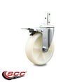 thumbnail image 2 of 5 Inch Nylon Wheel Swivel 3/4 Inch Square Stem Caster with Total Lock Brake SCC, 2 of 2