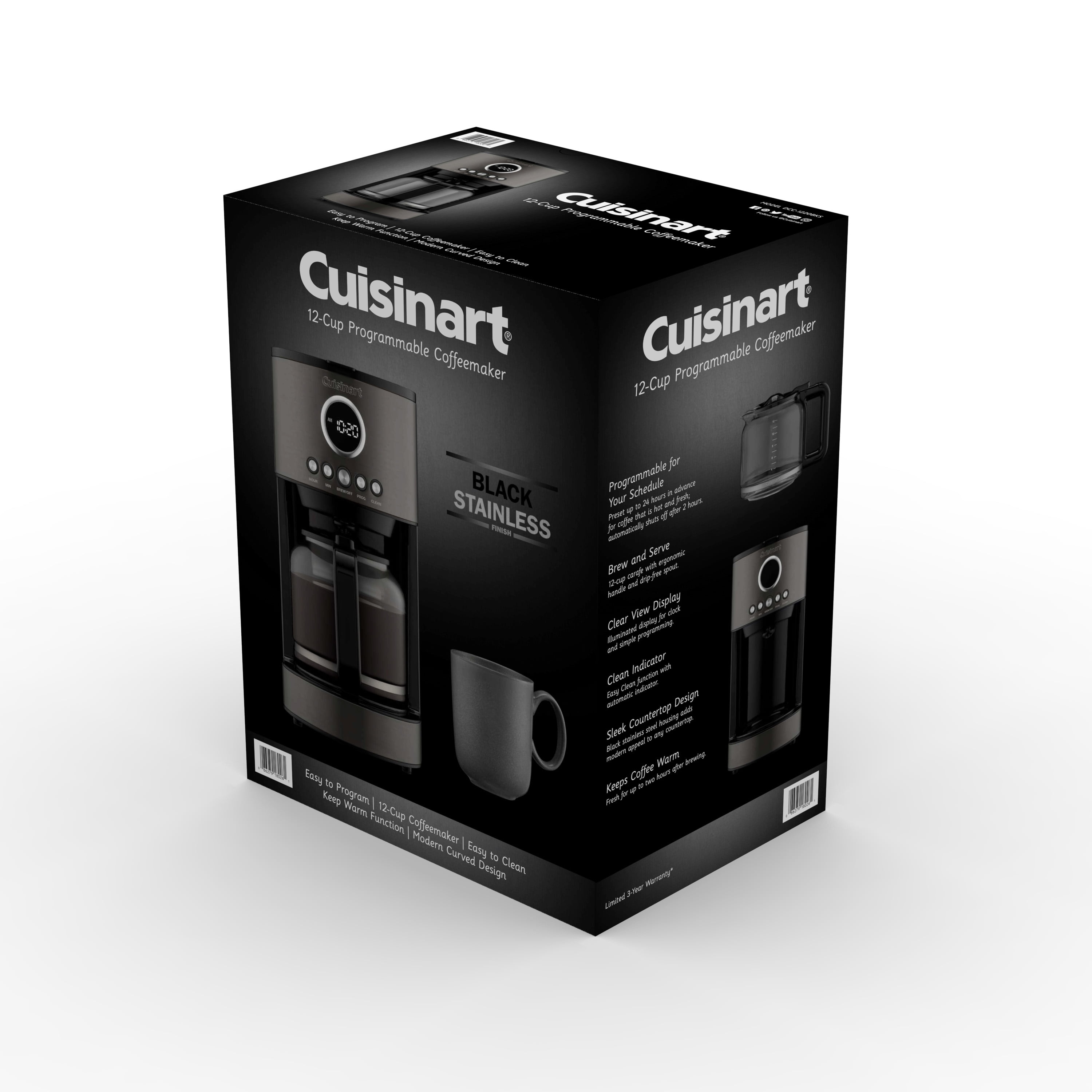 Cuisinart Grind & Brew 10-cup Automatic Coffee Maker DCC-690 Black &  Stainless