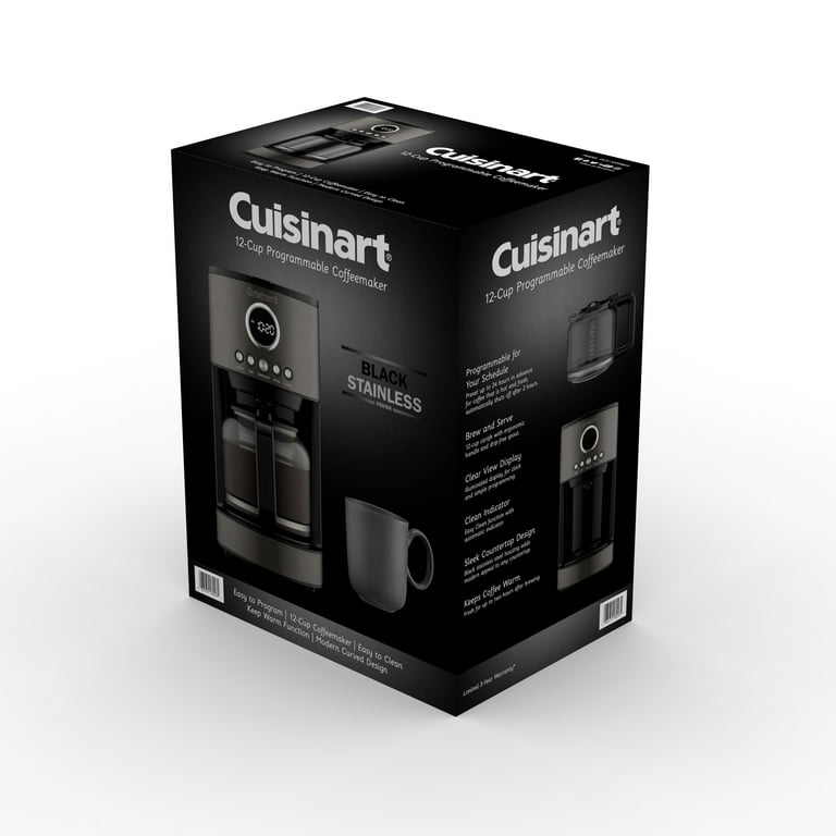 Cuisinart 12 Cup Black Stainless Coffeemaker