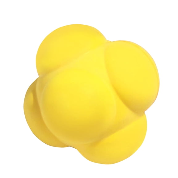 GSE Games & Sports Expert Field Training Baseball, Rubber Reaction Bounce Balls for Agility Training, Hand-Eye Coordination, Speed Reflex Training - Yellow