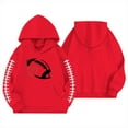 thumbnail image 4 of Byoo Girl's Football Graphic Hoodie Soft Pullover Casual Kids Hooded Sweatshirt, 4 of 4