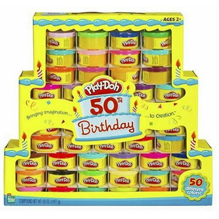 Play-Doh 50th Birthday Rainbow Pack of 50 Different Colors