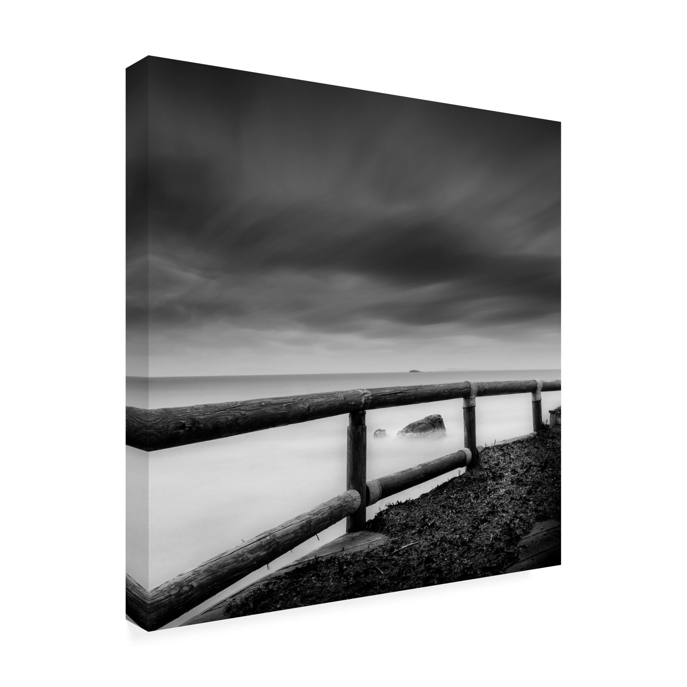 Canvas Wall Art - George Digalakis 'By The Sea 015' Wall Art for Living Room, Bedroom, or Office Décor by Trademark Fine Art - 14 x 14 Inches