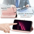 thumbnail image 3 of Dteck for T-Mobile REVVL 6 Pro 5G Wallet Phone Case,Embossed PU Leather Magnetic Clasp Case with Credit Card Slots Holder Phone Cover with Strap for T-Mobile REVVL 6 Pro 5G,Rosegold, 3 of 4