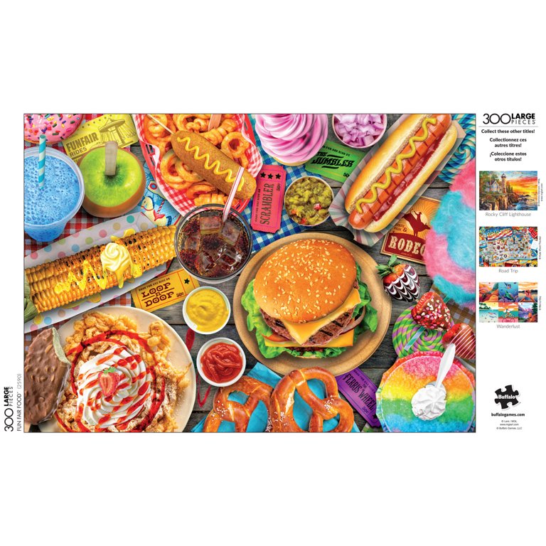 Fun Fair Food 300 Large Piece Jigsaw Puzzle