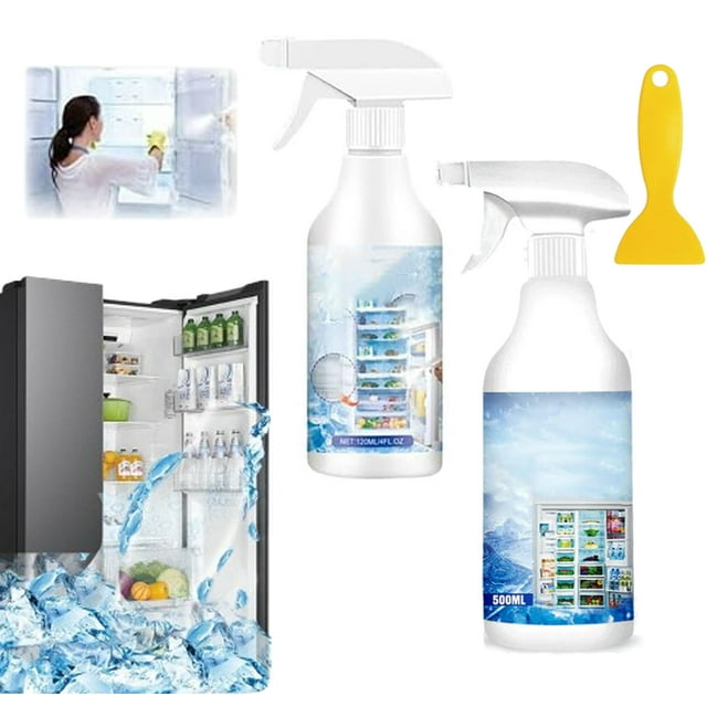 500ml Freezer Defroster Spray, 2026 New Defrosting Spray for Fridge Freezer, Easy to Use,Refrigerator Defrost Sprays, Efficiently Fast Removes Ice Buildup, For Everyone