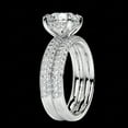 thumbnail image 4 of 1.50 TCW Round Brilliant Cut Bridal Set Wedding Ring 18K White Gold, 4 of 5