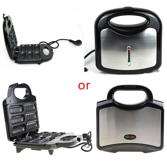 750W Electric Sausage Machine Automatic Maker Non-stick Crispy Corn French Muffin Sausage Baking Machine